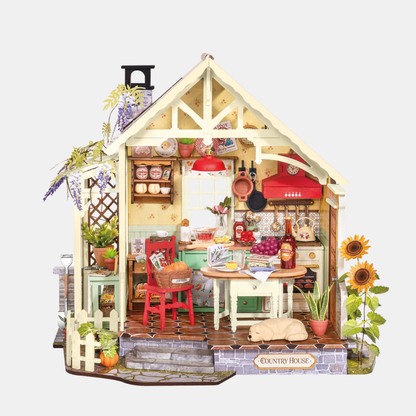 Sunlit Farmhouse Kitchen DIY Miniature Kit