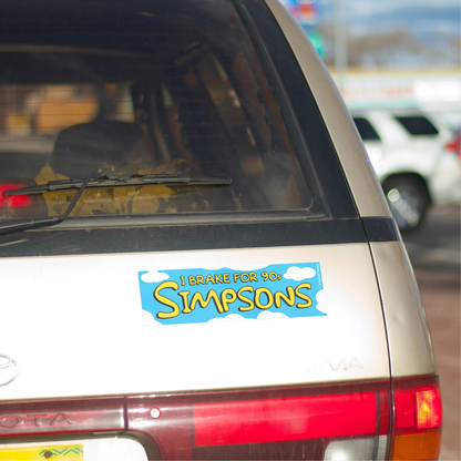 I Brake for Springfield Bumper Sticker