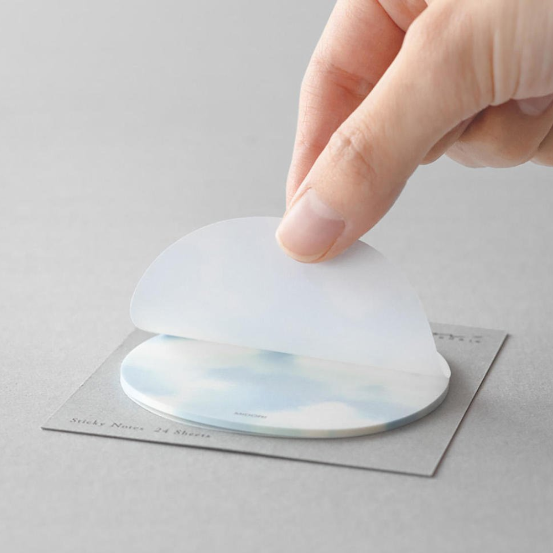 Sky Light Blue Transparent Sticky Notes