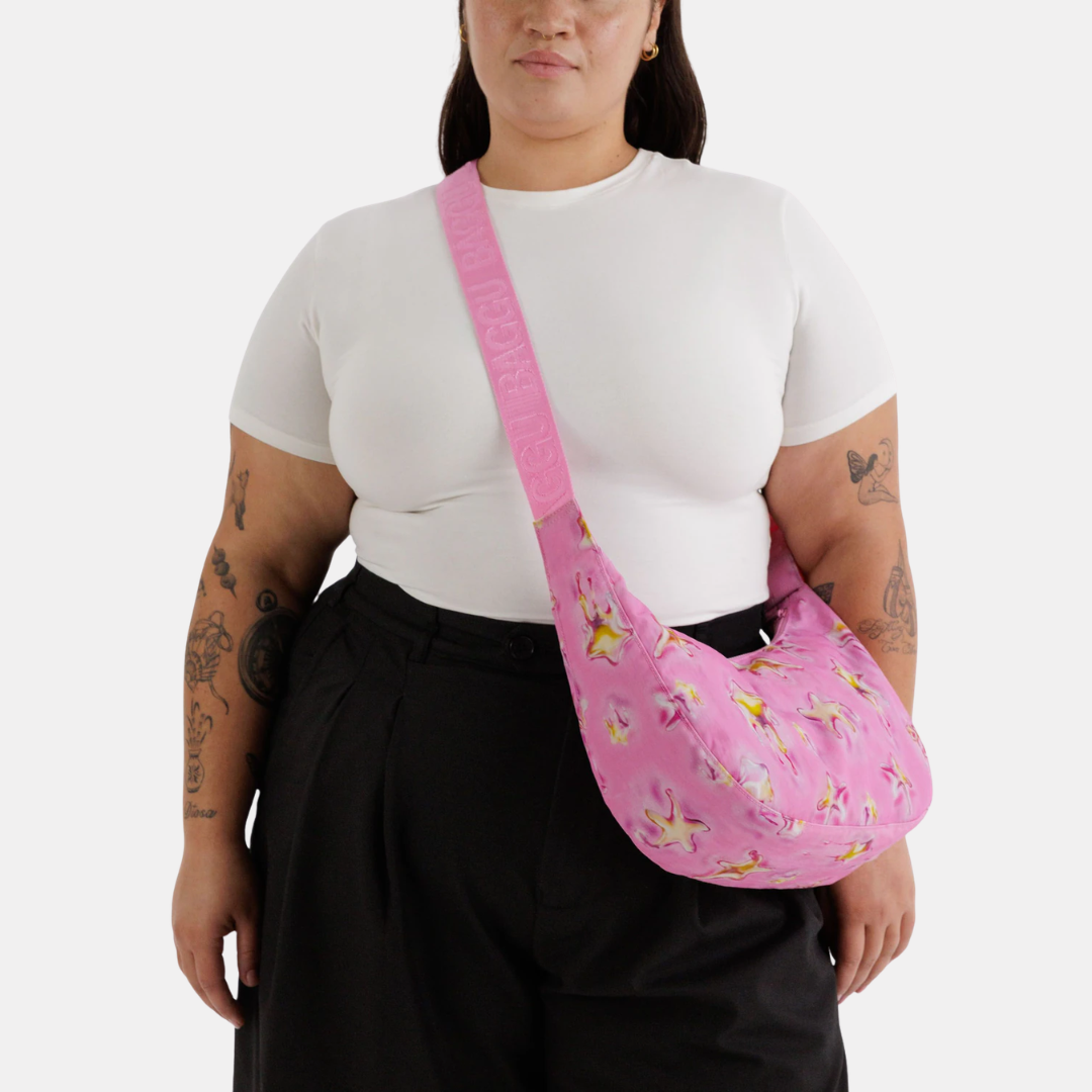 Dancing Star Medium Nylon Crescent Bag