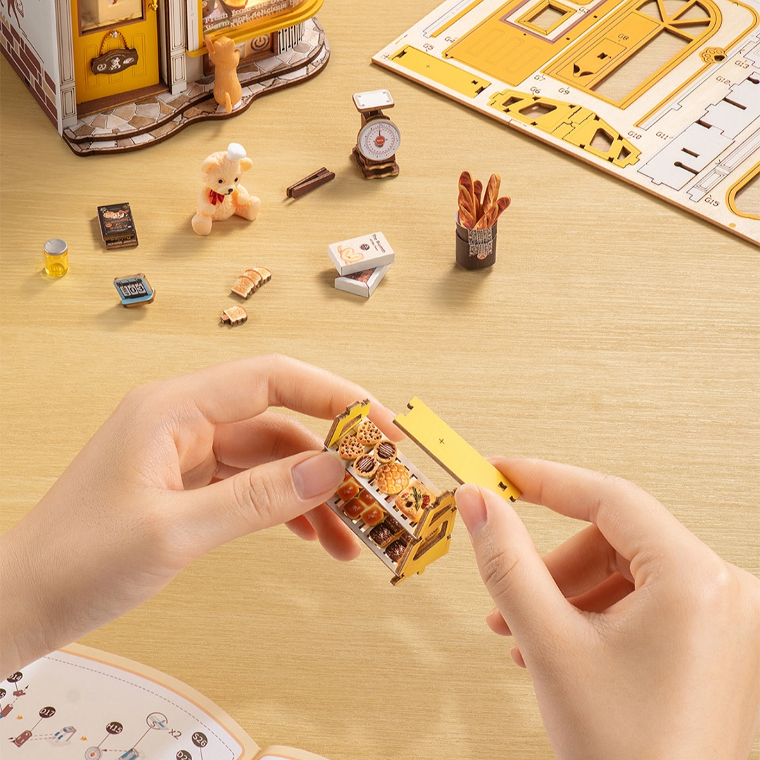 Fluffy Bakery Book Nook DIY Miniature Kit