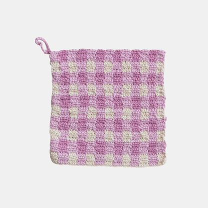 Crochet Checkered Pot Holder