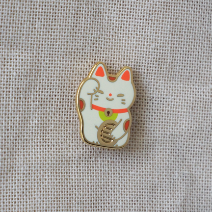 Lucky Cat Enamel Pin