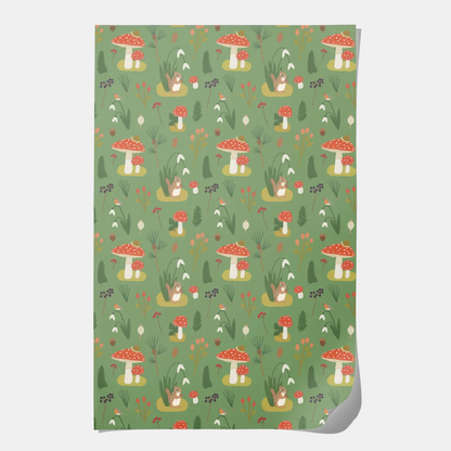 Forest Critters Gift Wrap Sheet