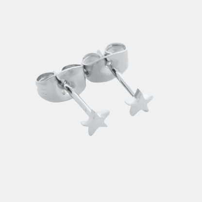 Silver Mini Star Studs