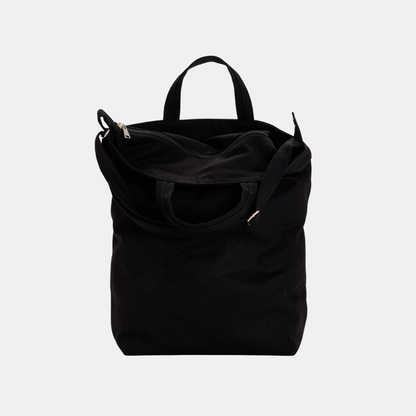 Black Zip Duck Tote