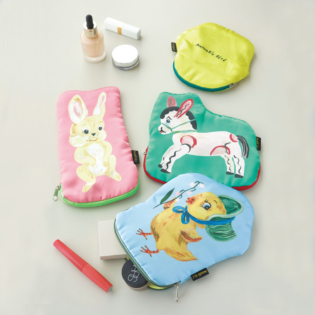 Squirrel Satin Pouch