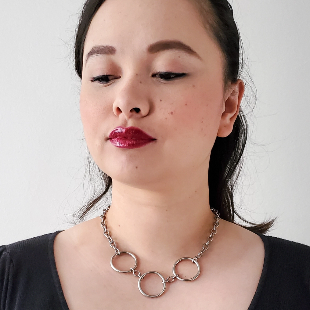 Triple Ring Chain Necklace