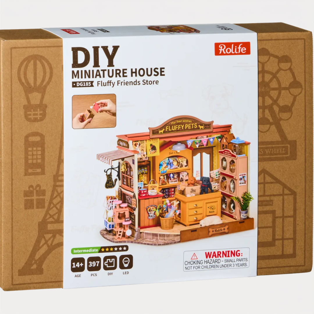 Fluffy Friends Store DIY Miniature Kit