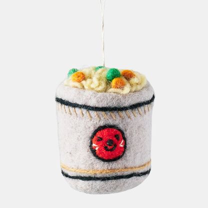 Cup Noodle Hanging Felt Ornament