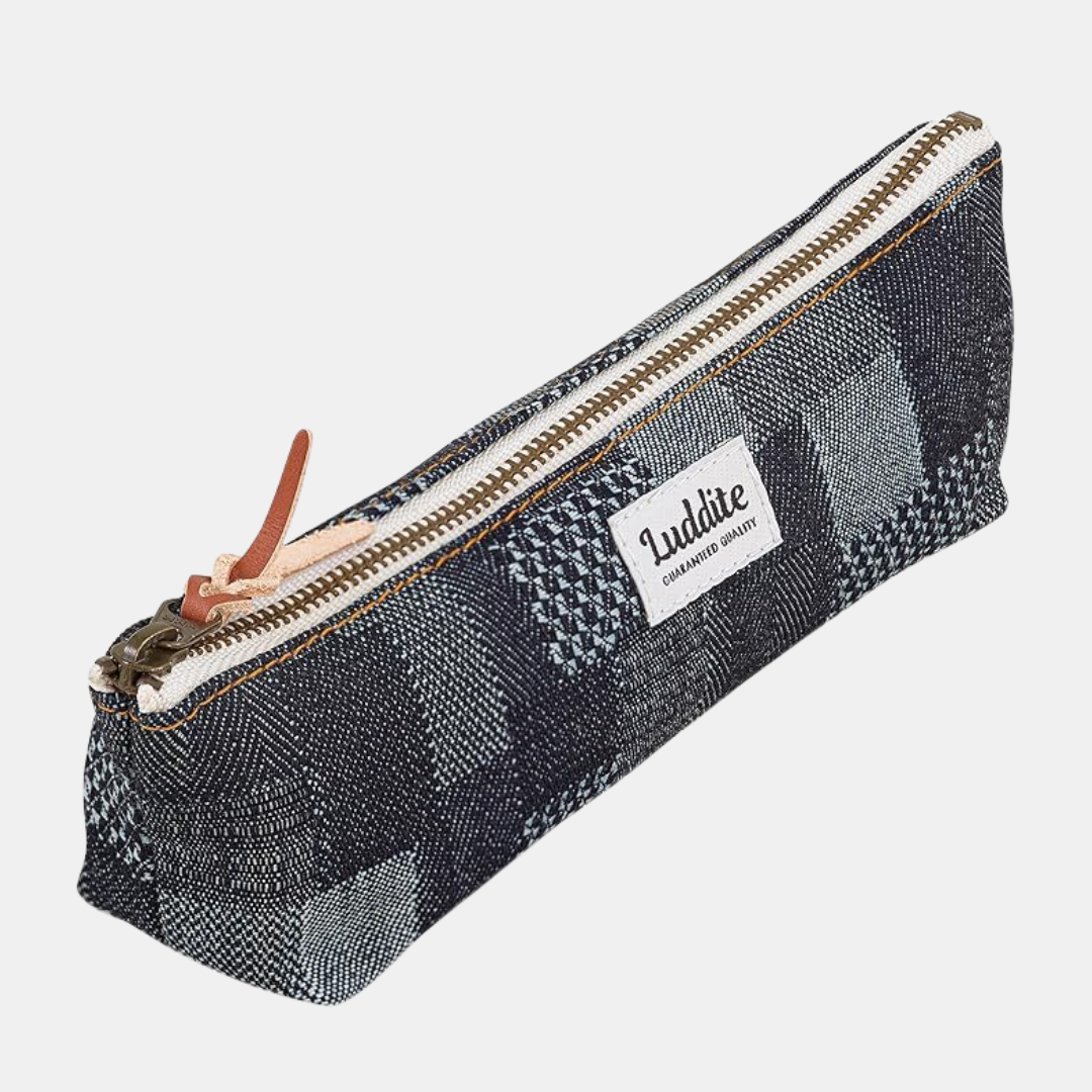 Patchwork Denim Boat Pen Case
