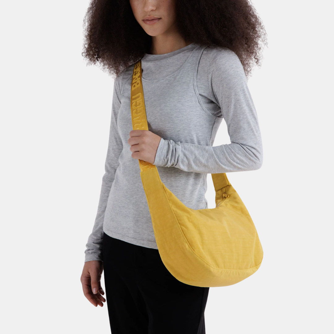Sunflower Medium Nylon Crescent Bag