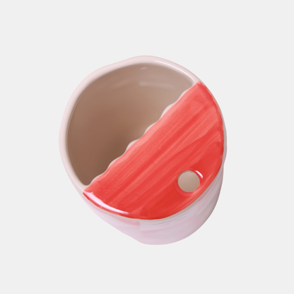 Red Cherry Ceramic Portable Tumbler