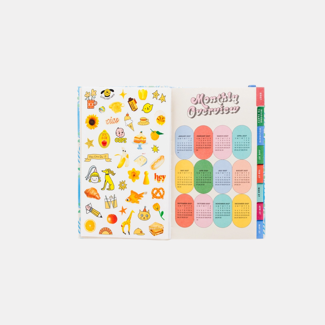 Blue Floral 2027 Planner
