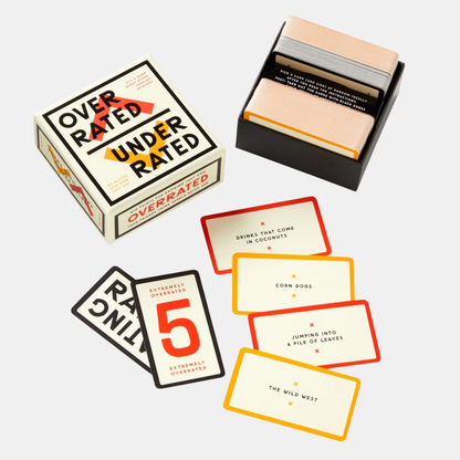Overrated / Underrated Card Game