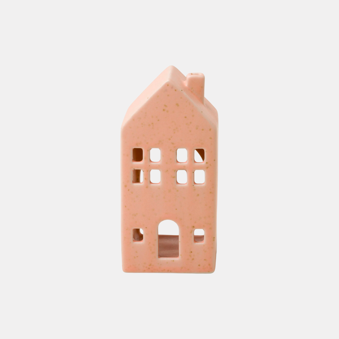 Pink Holiday Townhouse Incense Cone Set