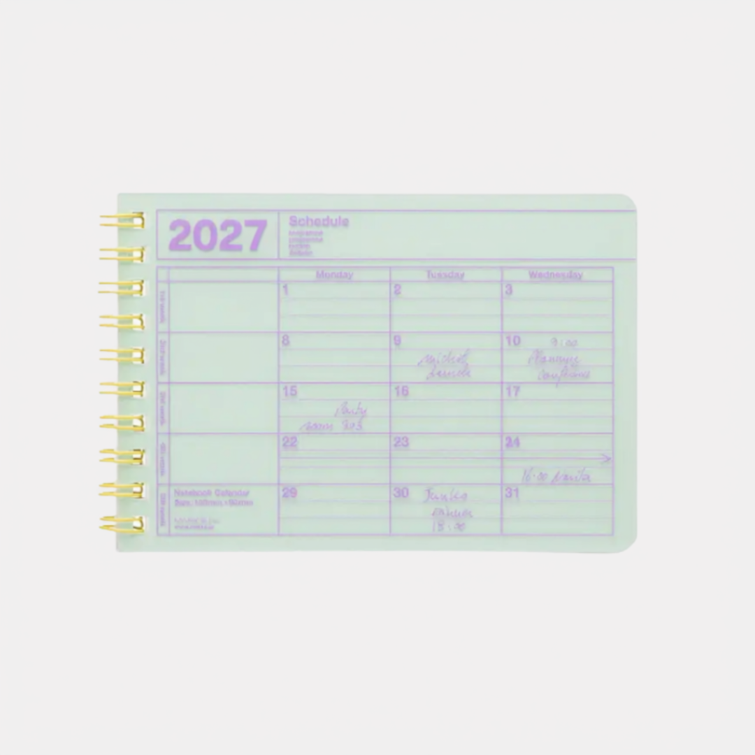 Mint Mini 2027 Notebook Calendar