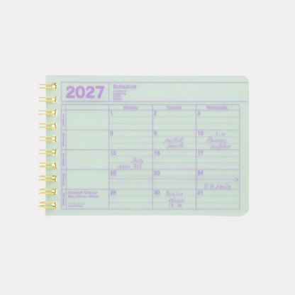 Mint Mini 2027 Notebook Calendar