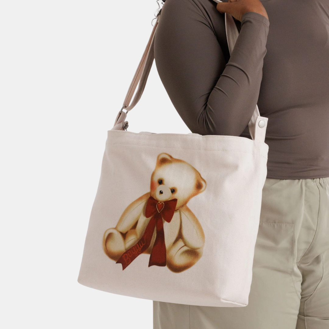 Teddy Bear Horizontal Duck Tote