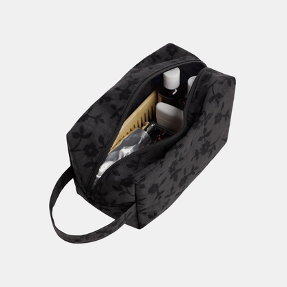 Charcoal Ditsy Floral Dopp Kit