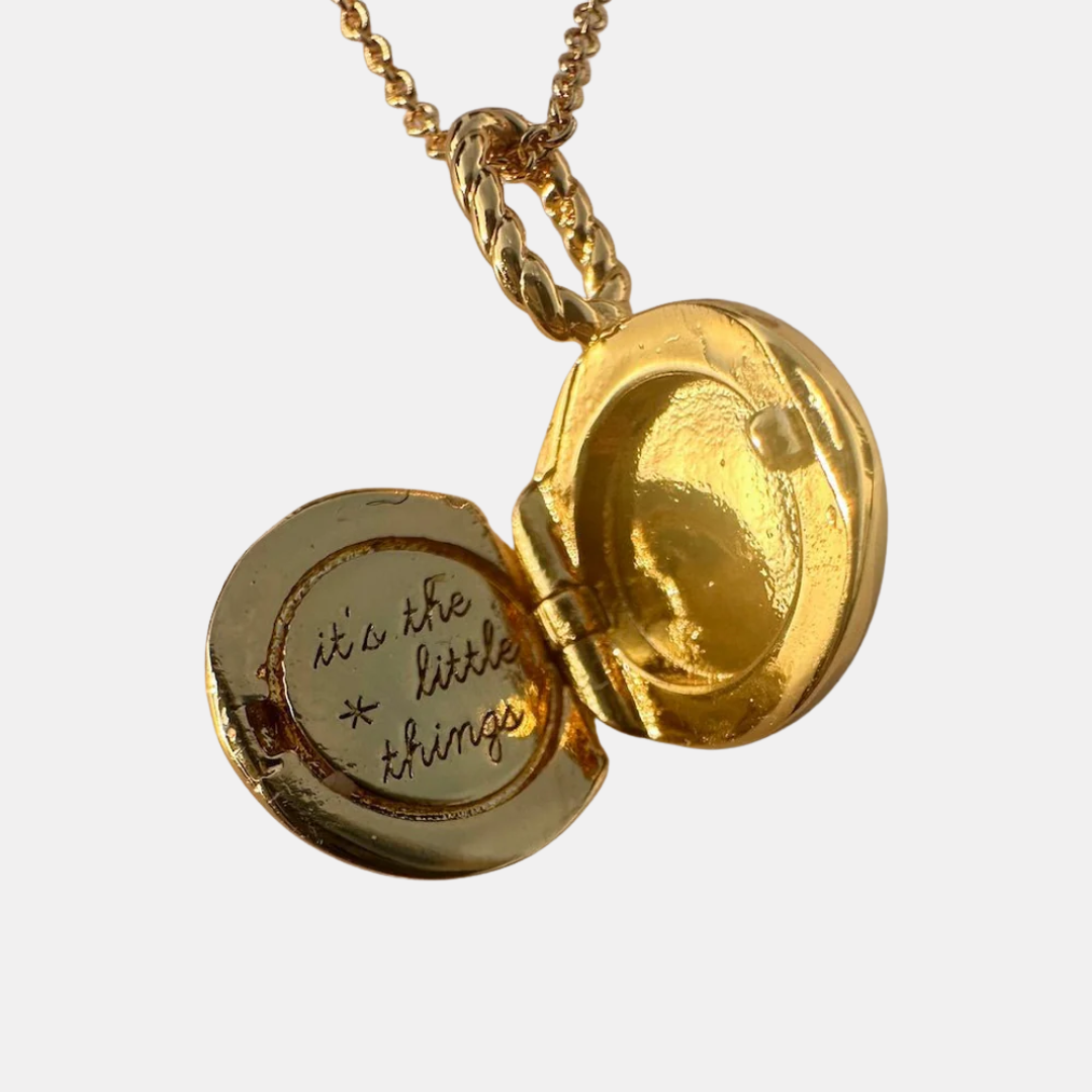 Gold Prudence Locket Necklace