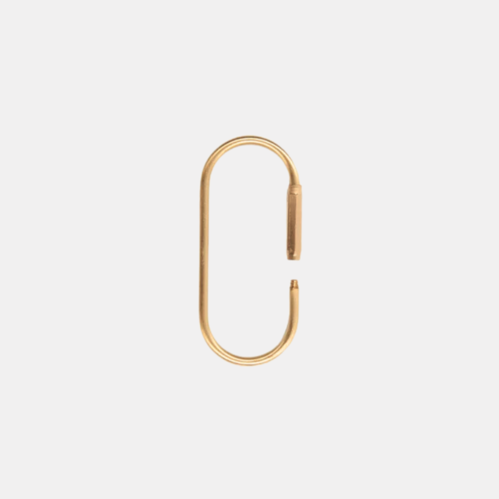 Brass Oval Key Ring
