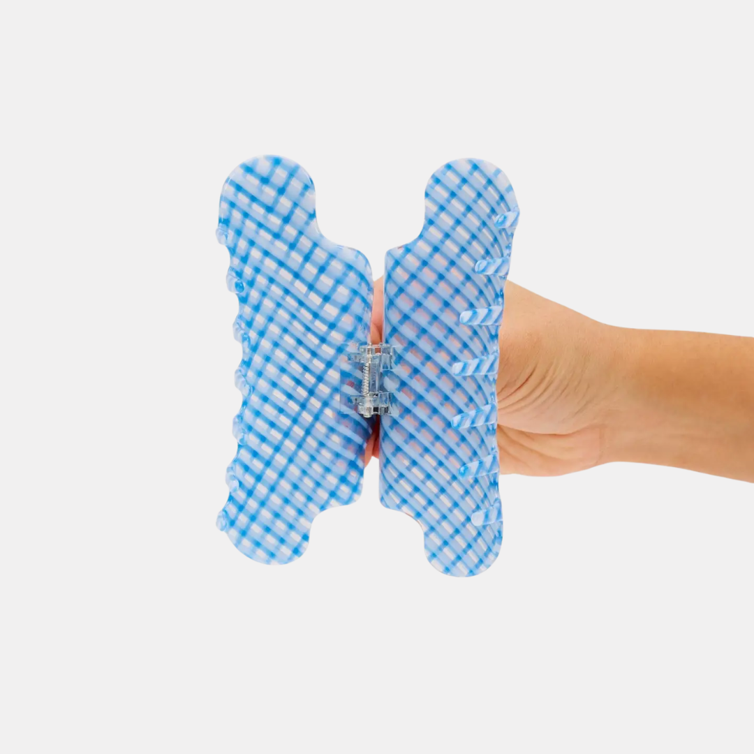 Blue Lattice Nimbus Hair Claw