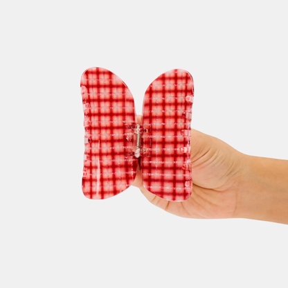Red Plaid Suki Hair Claw