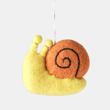 Snail Hanging Felt Ornament