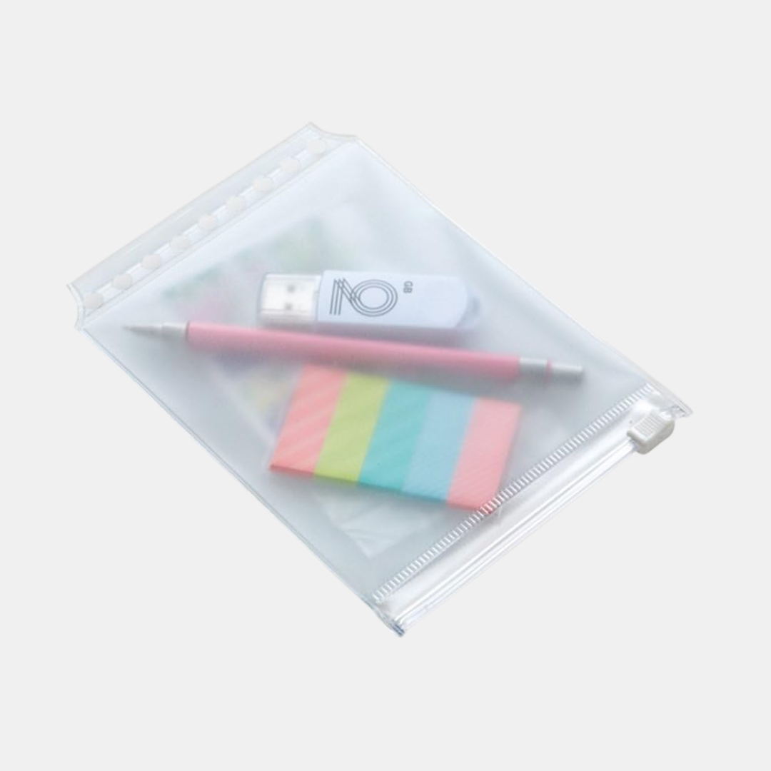Maruman L487 Clear Zippered Pockets