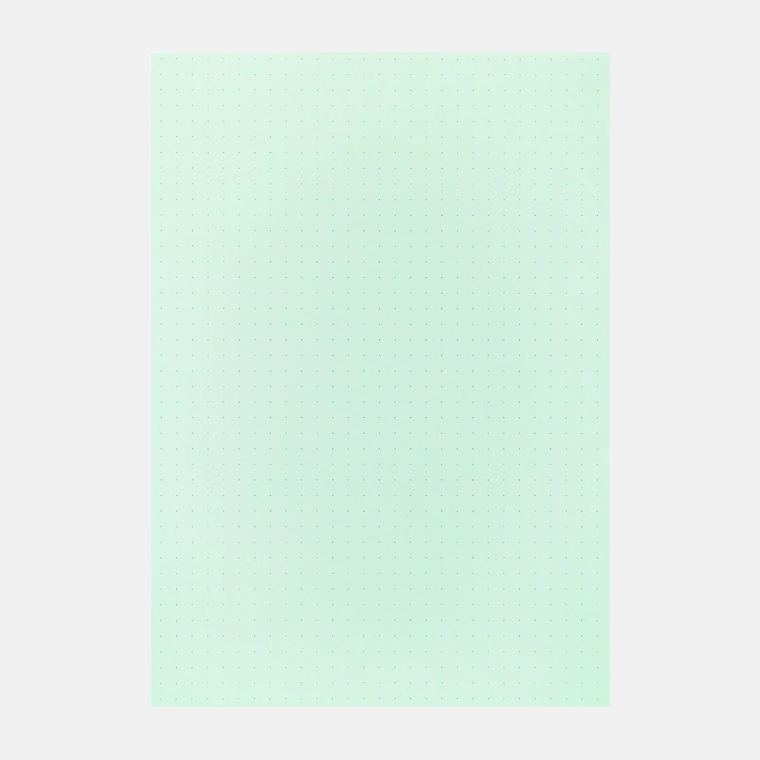 Green A5 Dot Grid Paper Pad