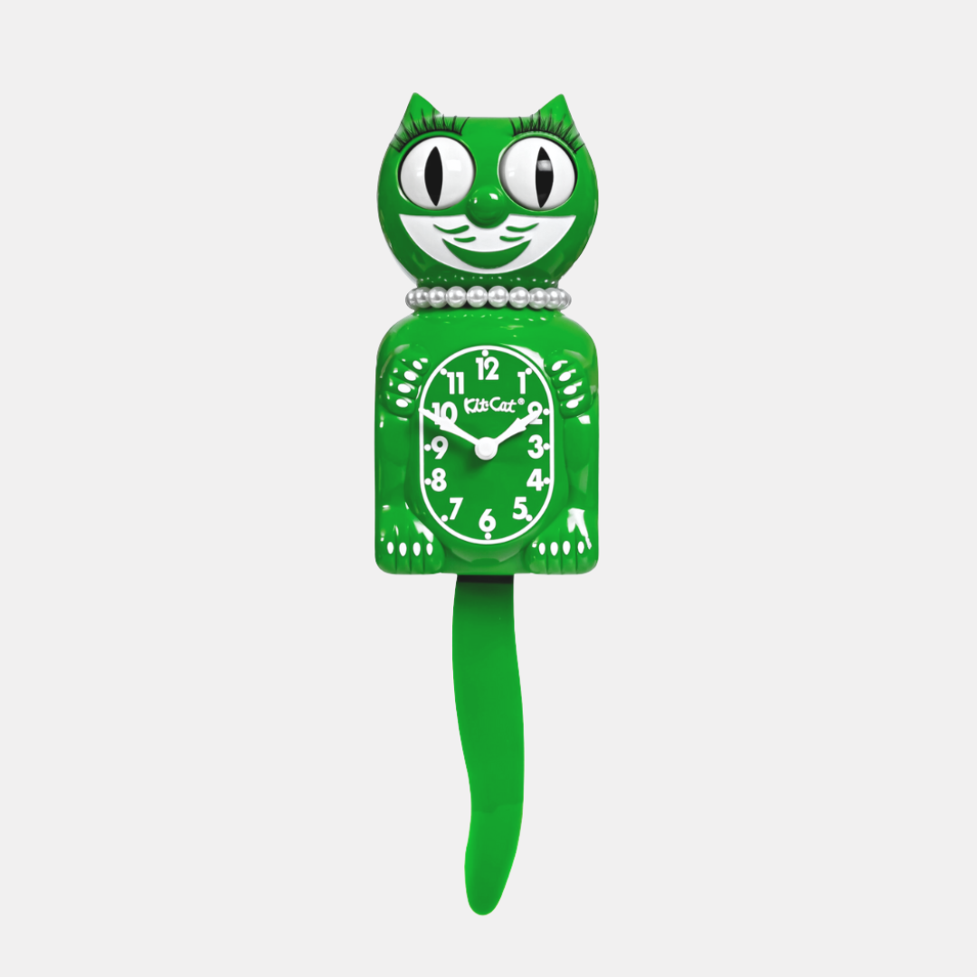 Green Kit-Cat Klock