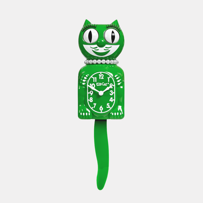 Green Kit-Cat Klock
