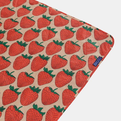 Strawberry Puffy Picnic Blanket