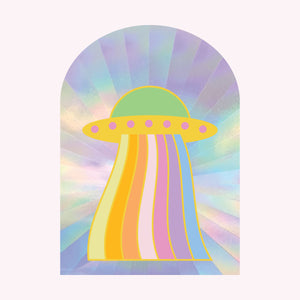 UFO Sun Catcher Decal