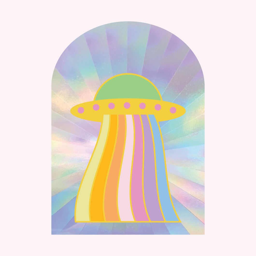 UFO Sun Catcher Decal