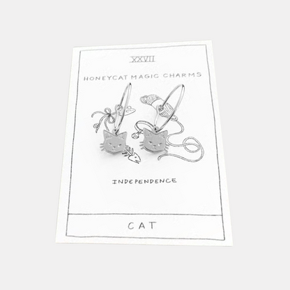 Magic Charm Cat Hoops
