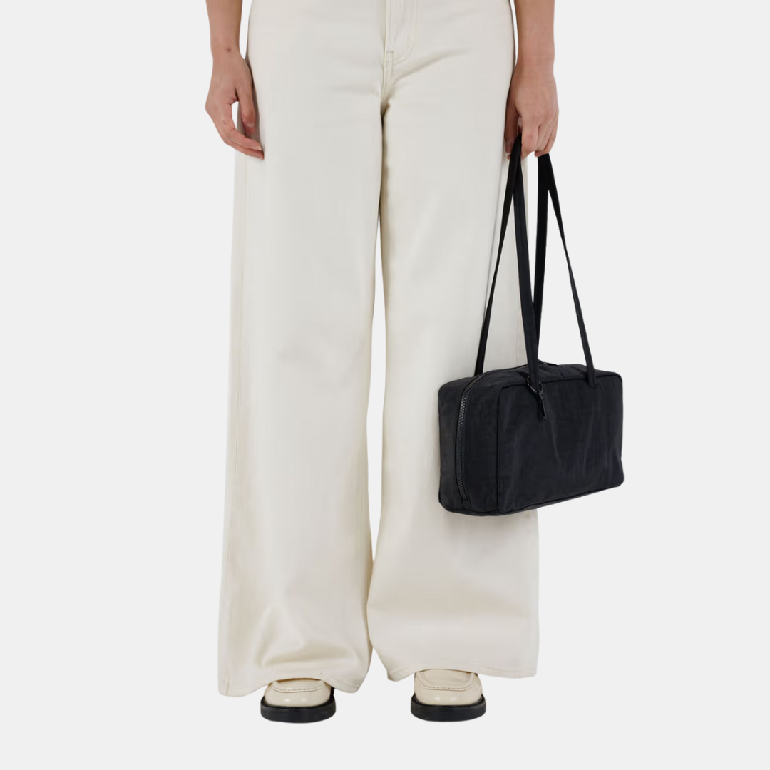 Black Nylon Bowler Bag