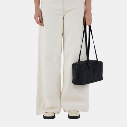 Black Nylon Bowler Bag