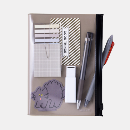 Neon Yellow EDiT B7 Grid Notebook with Cover (Copy)
