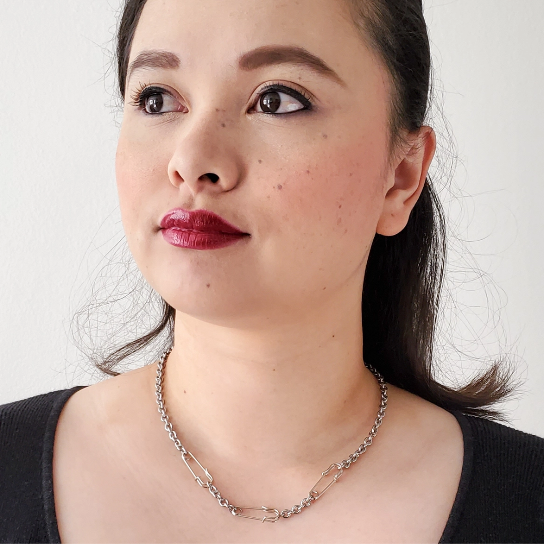 Safety Pin Link Necklace