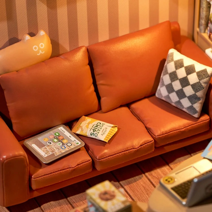 Cozy Living Lounge DIY Miniature Kit