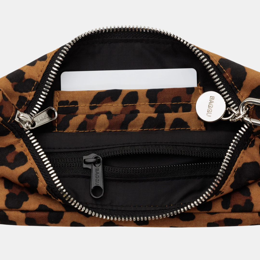 Leopard Nylon Pochette