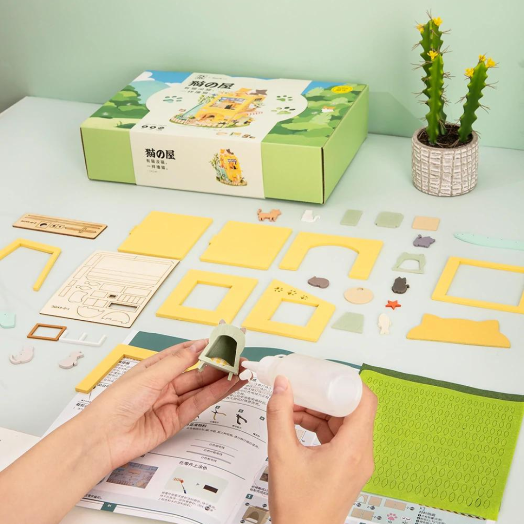 Cat House DIY Miniature Kit