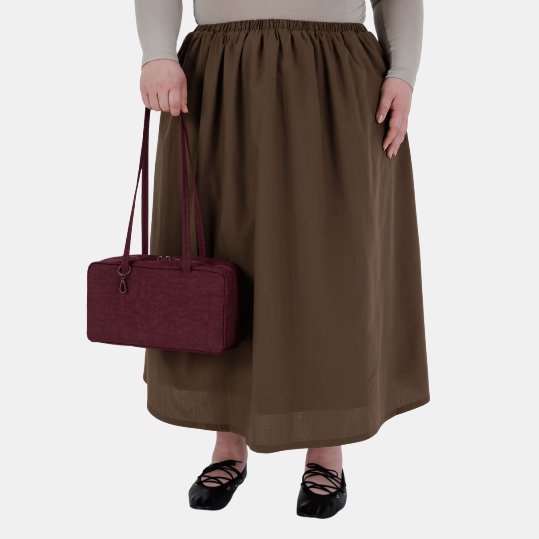 Mahogany Nylon Bowler Bag