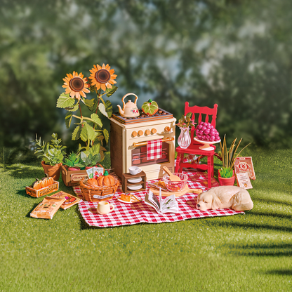Sunlit Farmhouse Kitchen DIY Miniature Kit