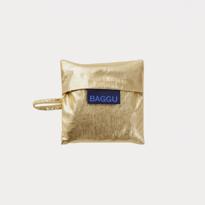 Gold Metallic Polka Dot Baby Baggu