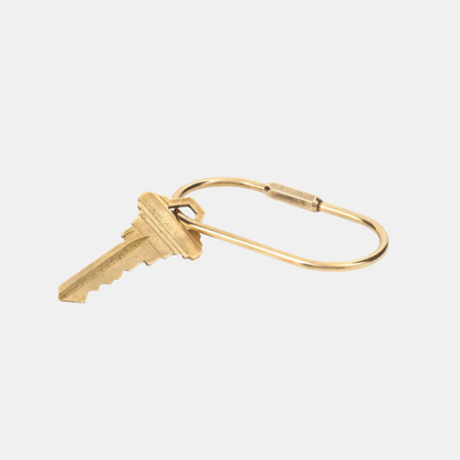 Brass Oval Key Ring