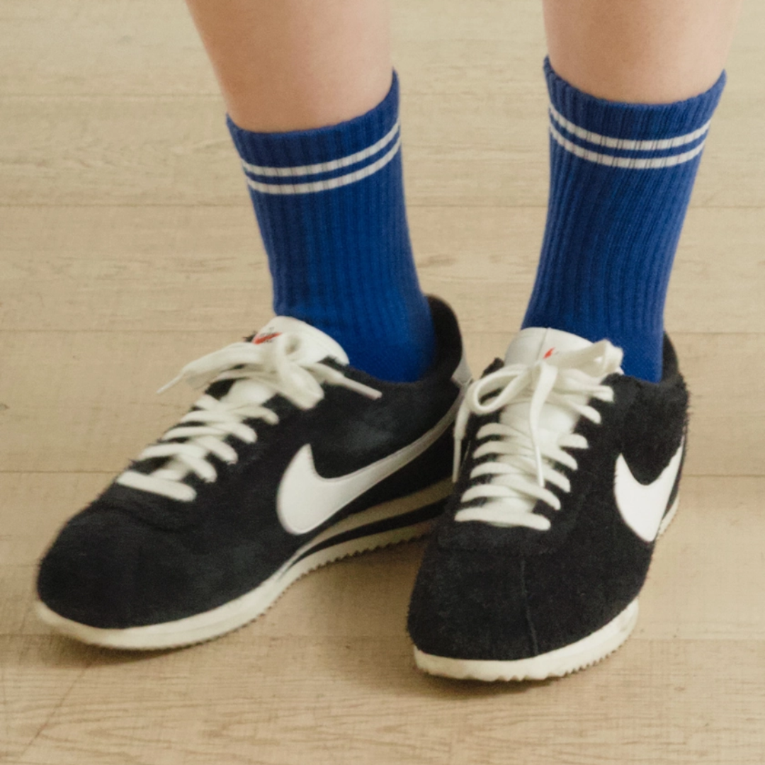 Cobalt Boyfriend Socks