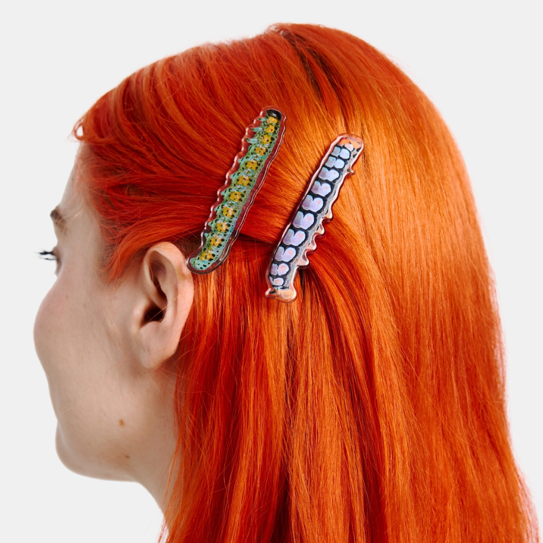 Caterpillar Hair Clip Set